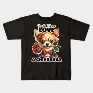 Chihuahua Valentin's day Kids T-Shirt